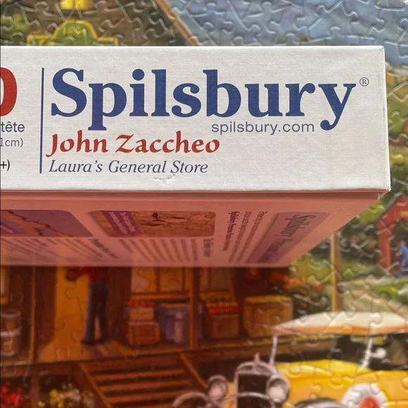Spilsbury 500-Piece Puzzle - Laura’s General Store with Classic Yellow Car - Picture 3 of 10